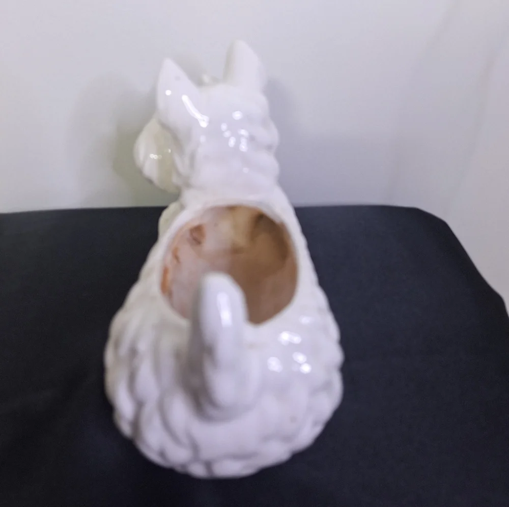 Wales Ceramic Scottie Dog Planter 7.5" long X 5" wide - Picture 2 of 5